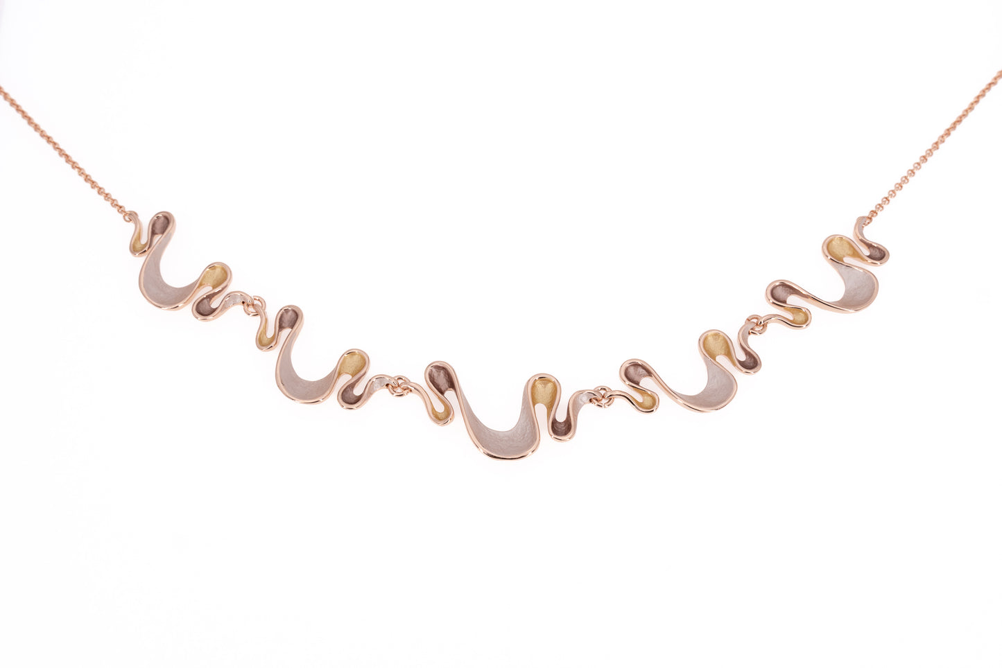 COLLANA CATENA CORTA ZAMA MULTI ONDE QE3661