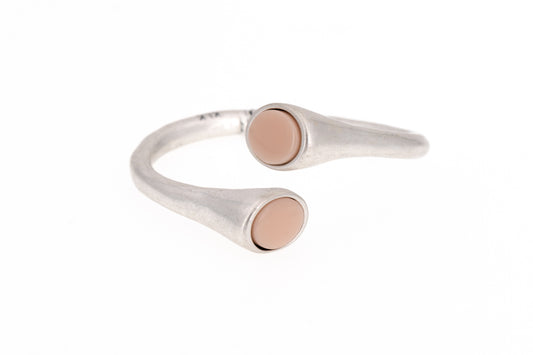 BRACCIALE ZAMA DUE OVALI RESINA ROSA       QM220RO